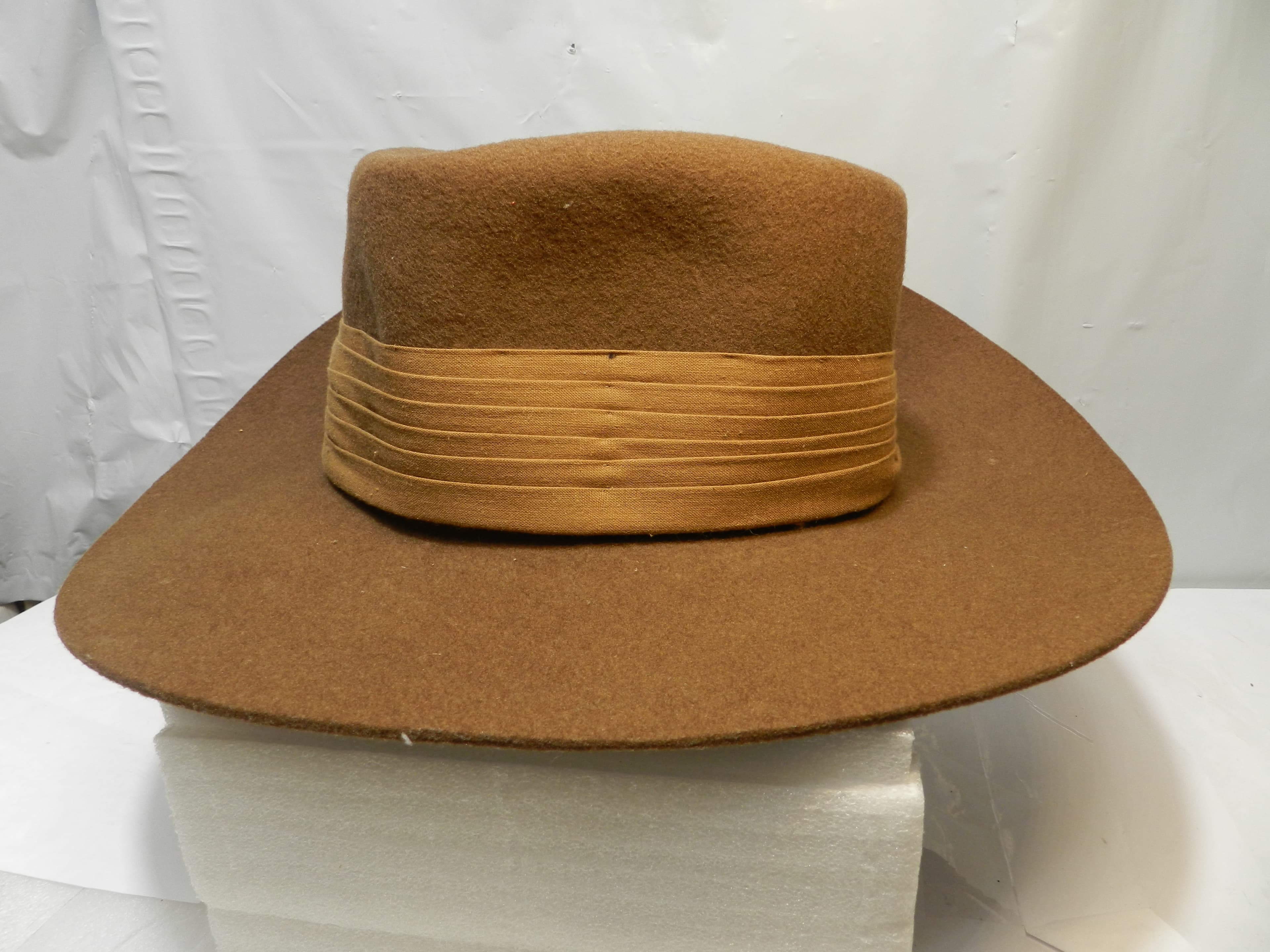 VTG L.L.Bean 100% Wool Australian Military Forces Slouch Hat Size 7 1/8  O35S - Thumbnail 5