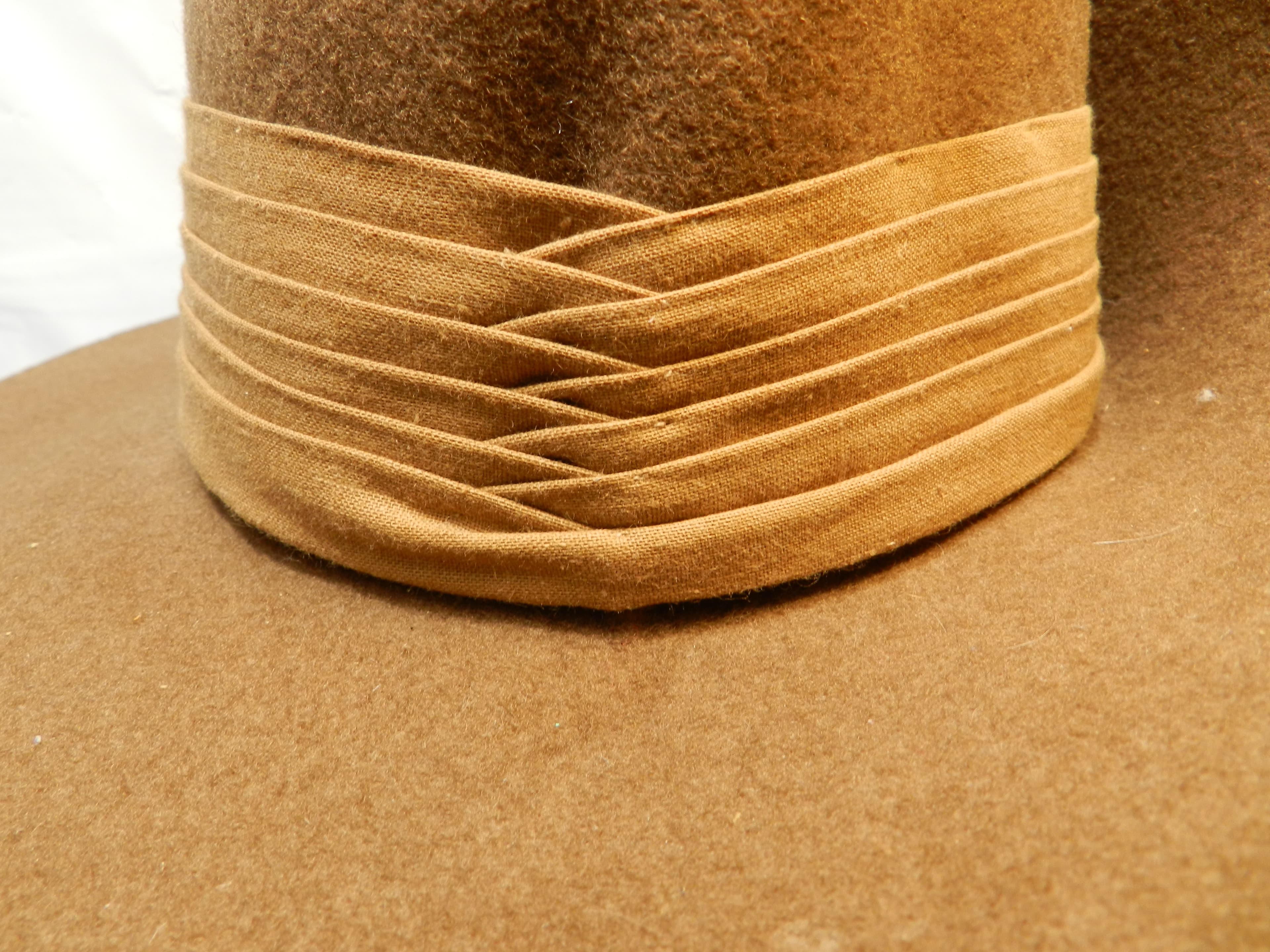 VTG L.L.Bean 100% Wool Australian Military Forces Slouch Hat Size 7 1/8  O35S - Thumbnail 8