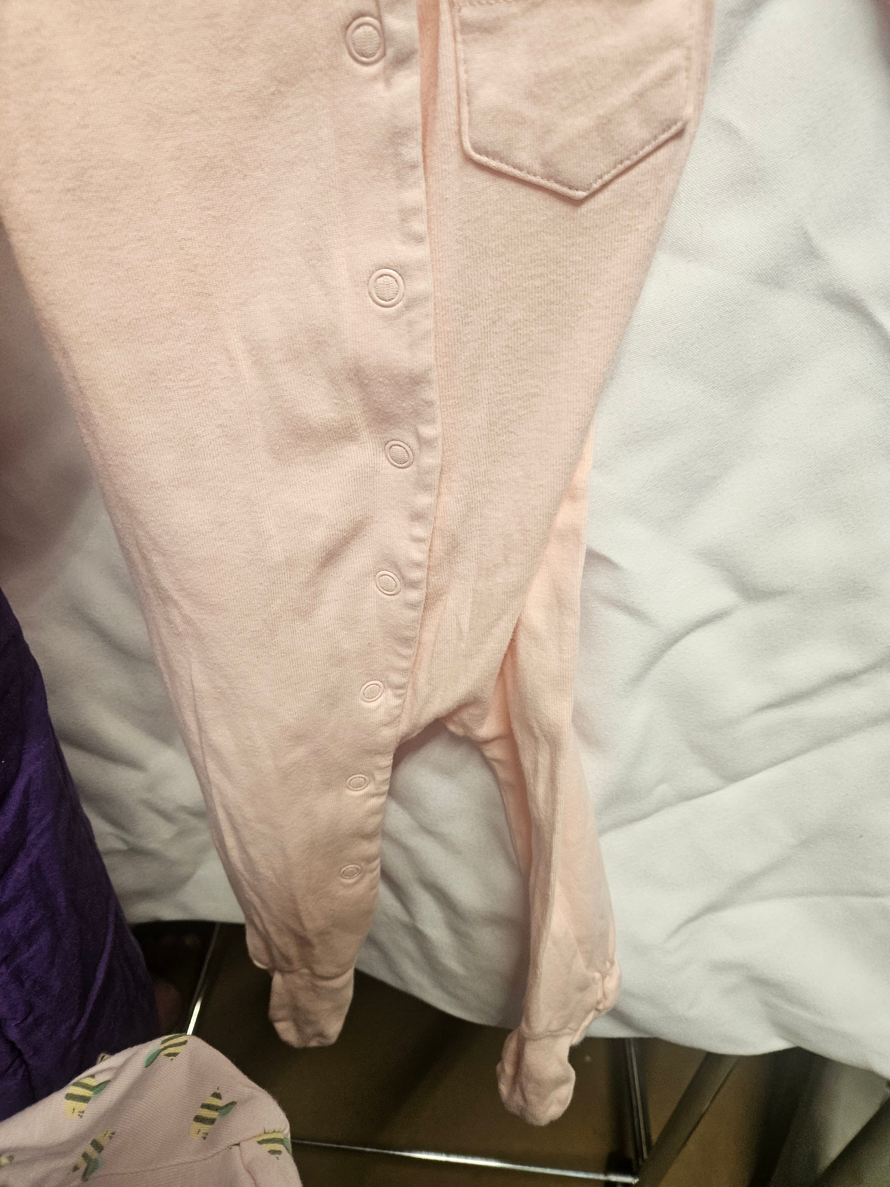 Lupilu Baby Romper 2-4 Months Pink Floral Design - Thumbnail 2