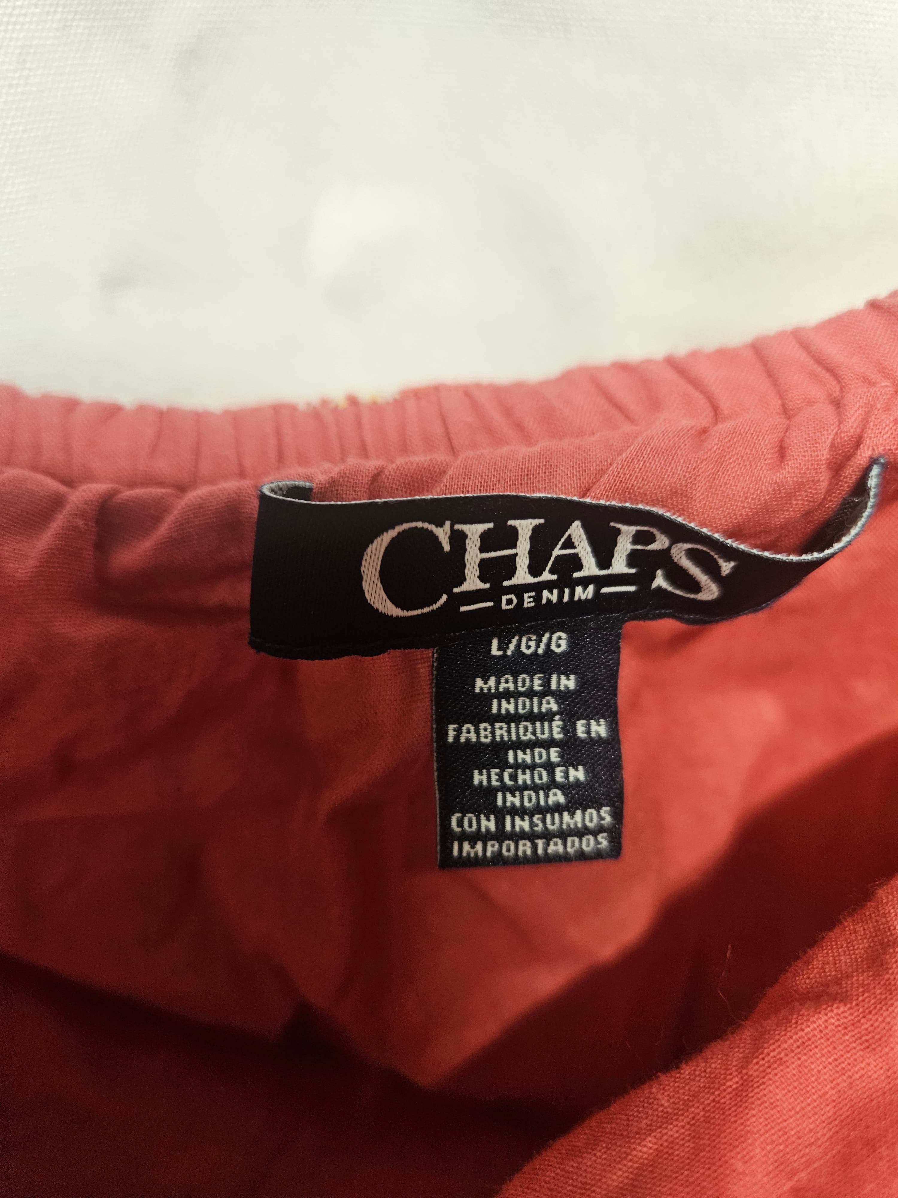Chaps Floral Maxi Dress Red L - Thumbnail 2