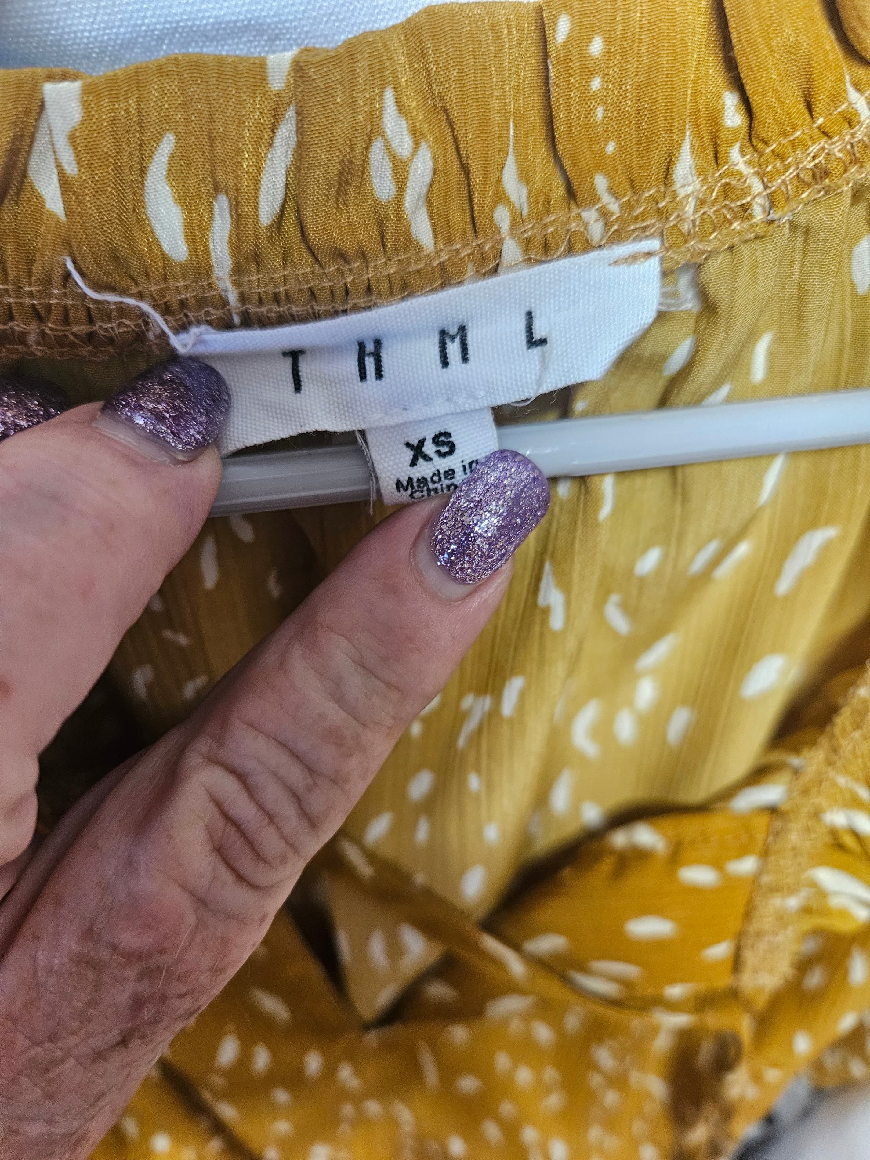 THML Women's XS Sleeveless Tiered Dress - Thumbnail 2