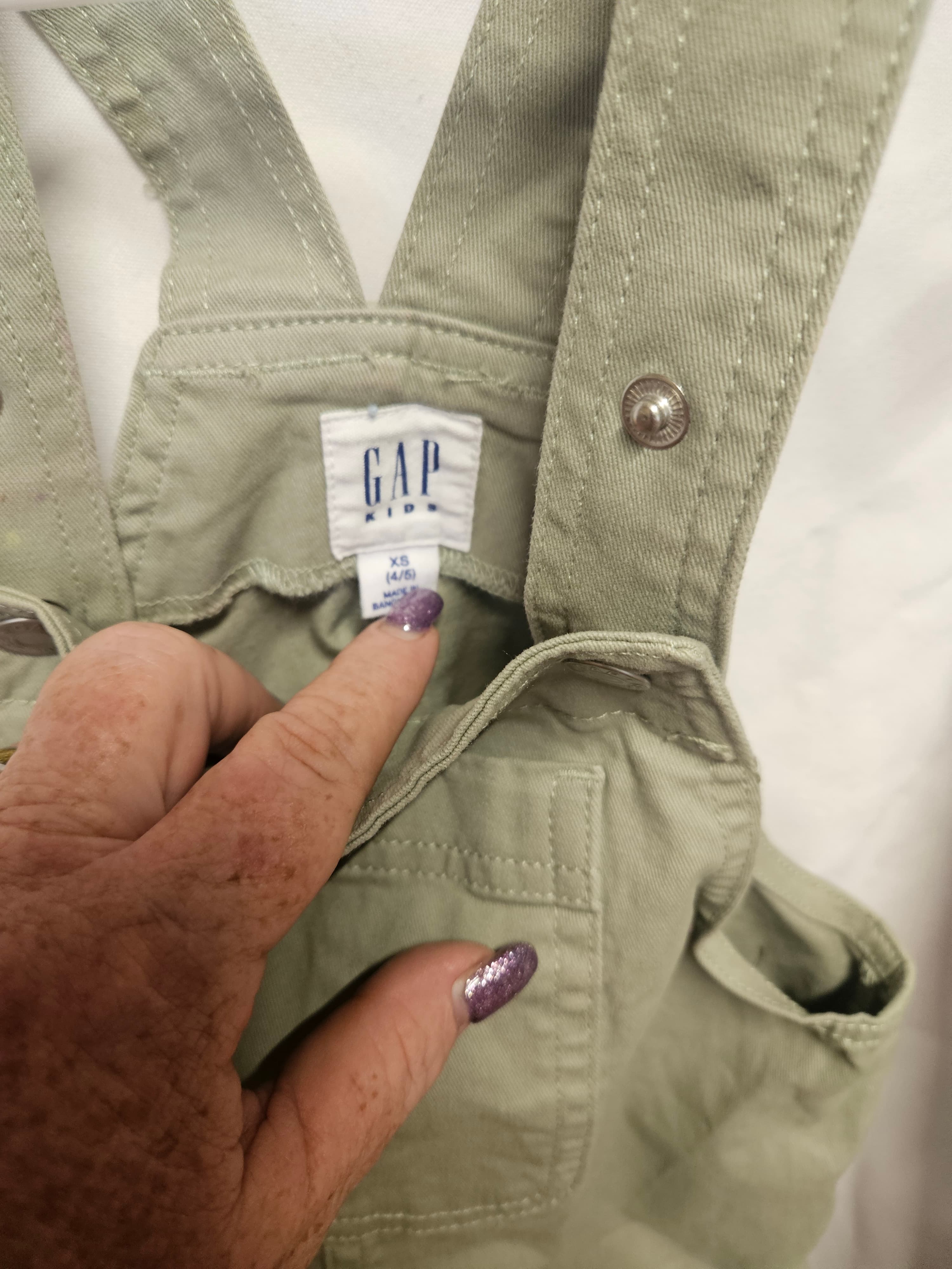 GAP Kids Green Overalls XS (4/5) - Thumbnail 2