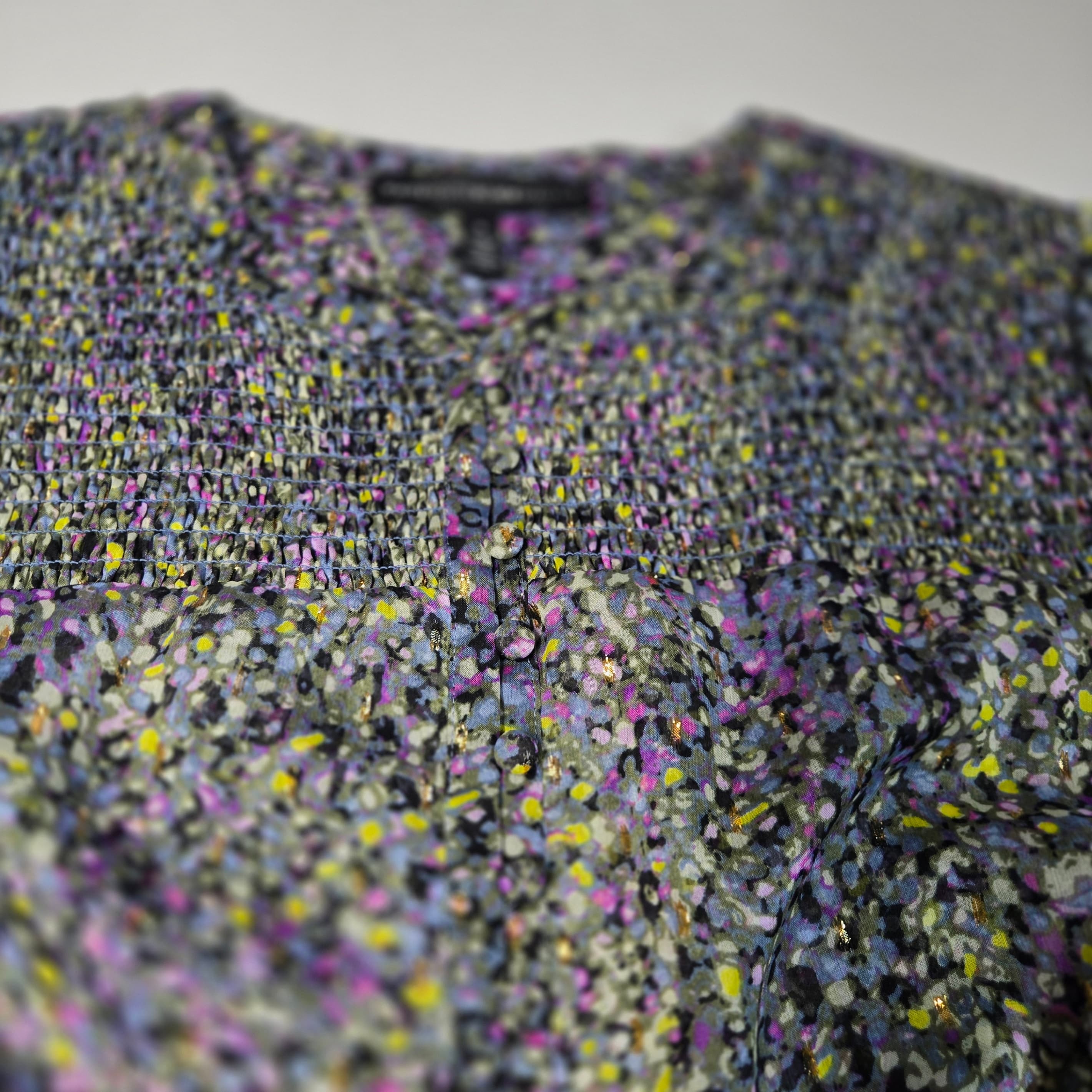 White House Black Market Floral Smocked Dress Size S - Thumbnail 3