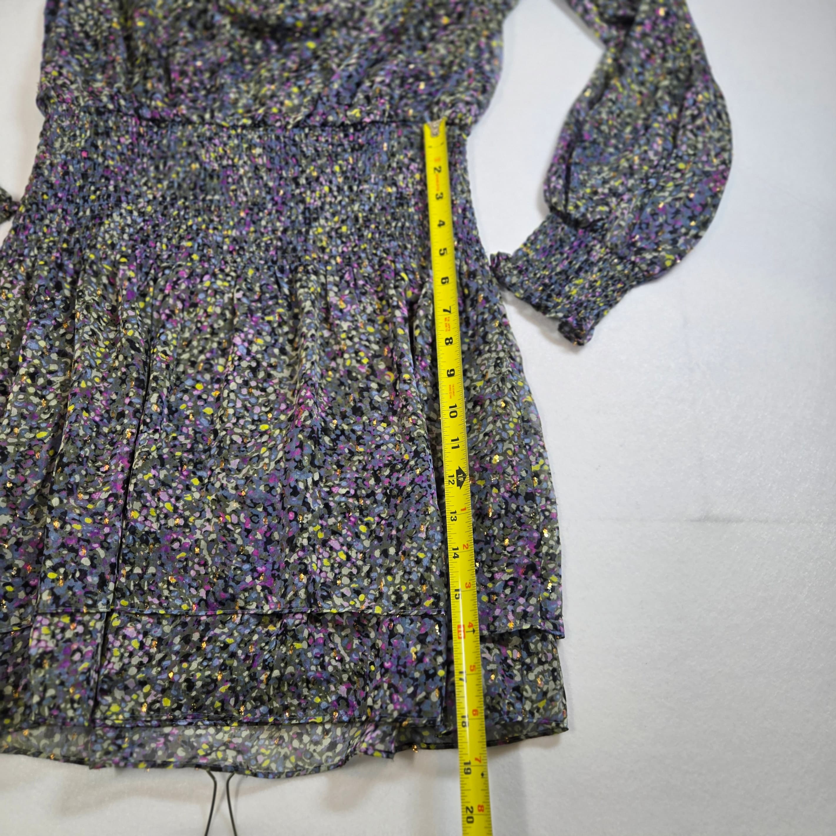 White House Black Market Floral Smocked Dress Size S - Thumbnail 4