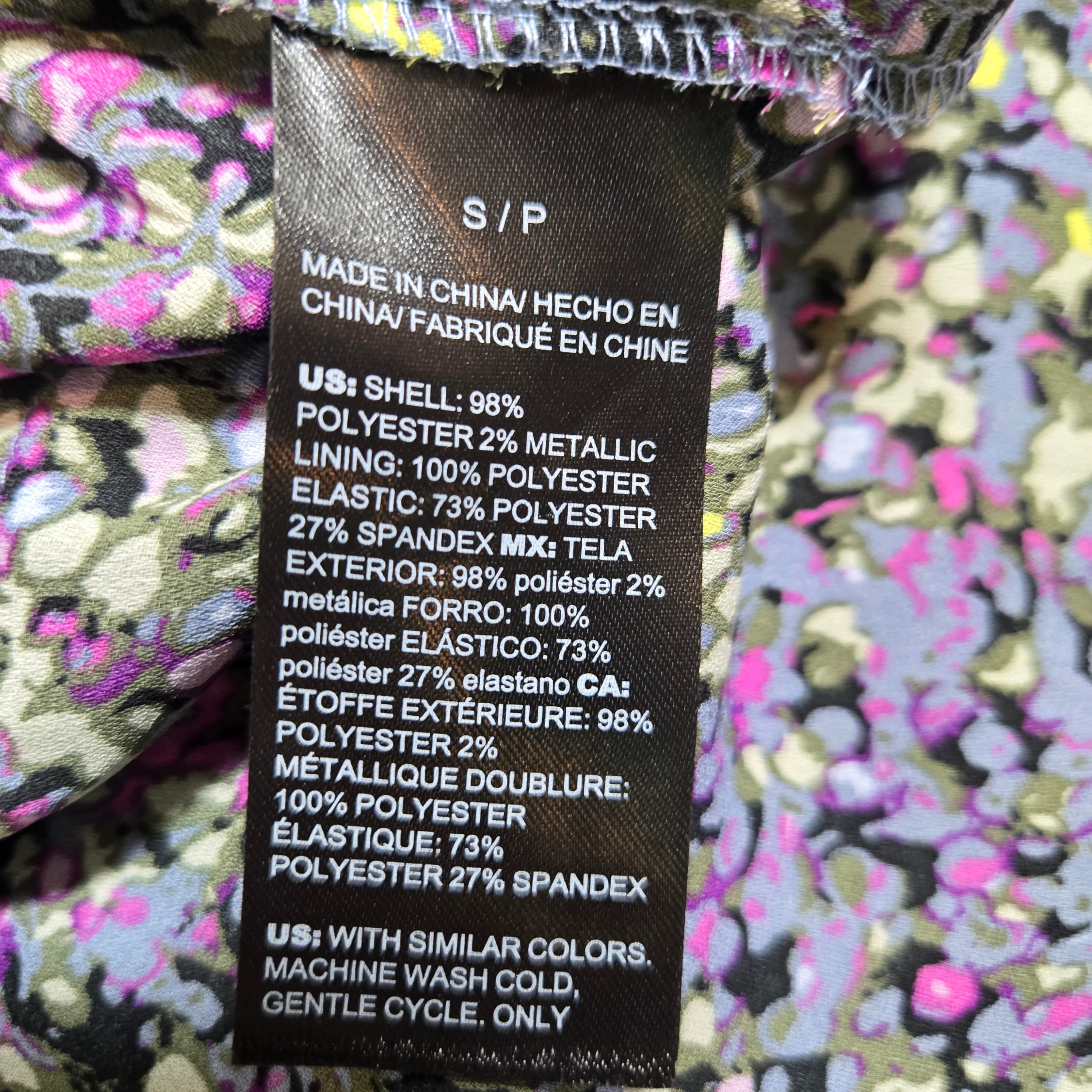 White House Black Market Floral Smocked Dress Size S - Thumbnail 6