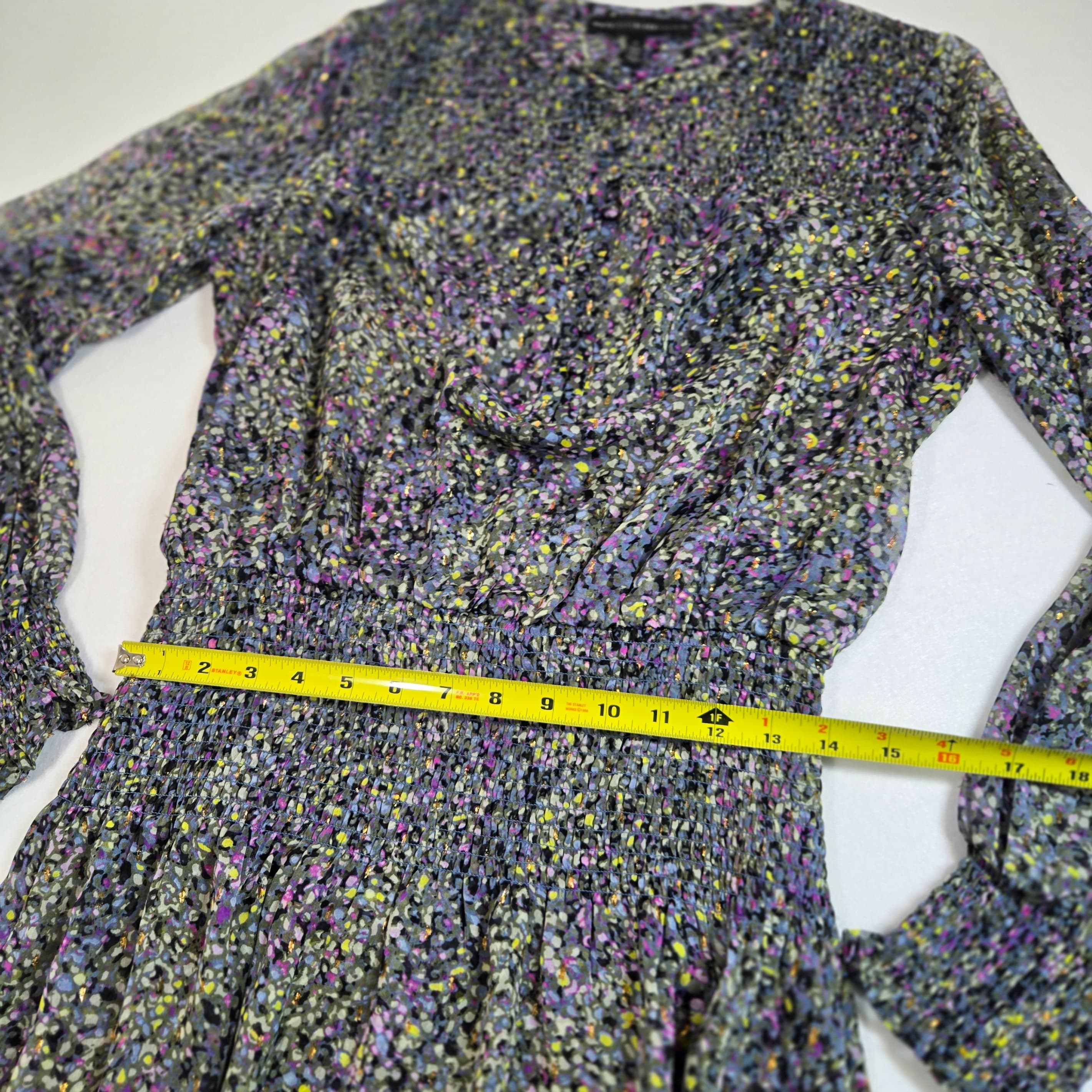 White House Black Market Floral Smocked Dress Size S - Thumbnail 10