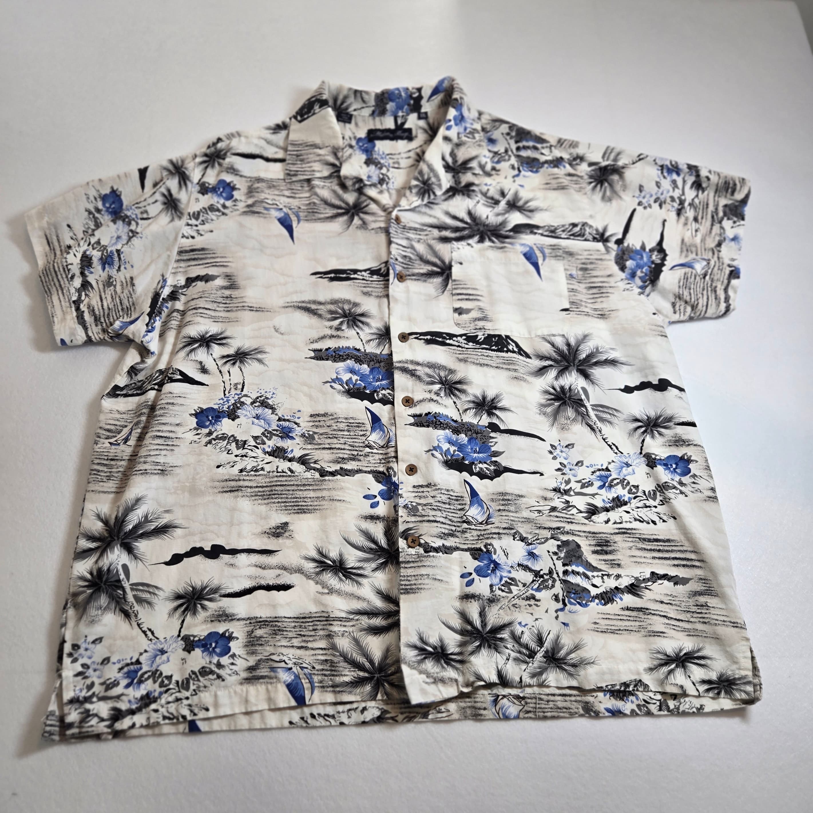 Milano Bay Hawaiian Short Sleeve Shirt Size XXL - Thumbnail 4