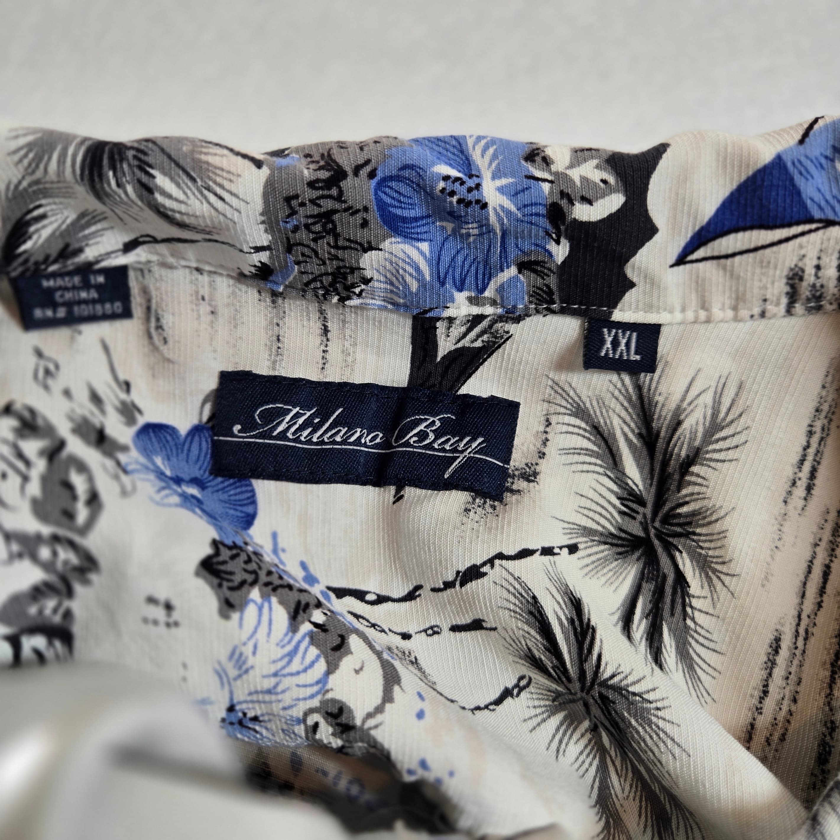 Milano Bay Hawaiian Short Sleeve Shirt Size XXL - Thumbnail 7