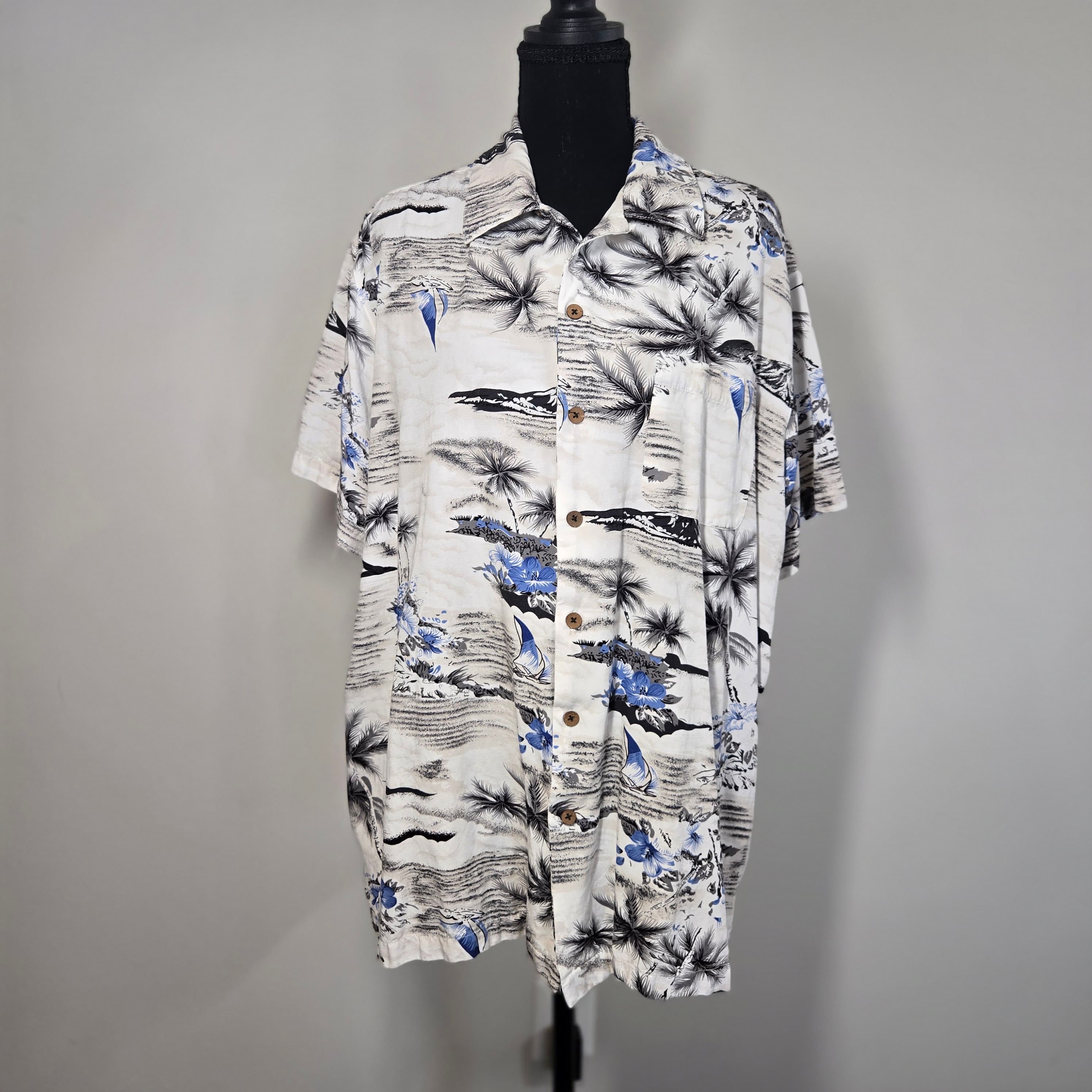 Milano Bay Hawaiian Short Sleeve Shirt Size XXL