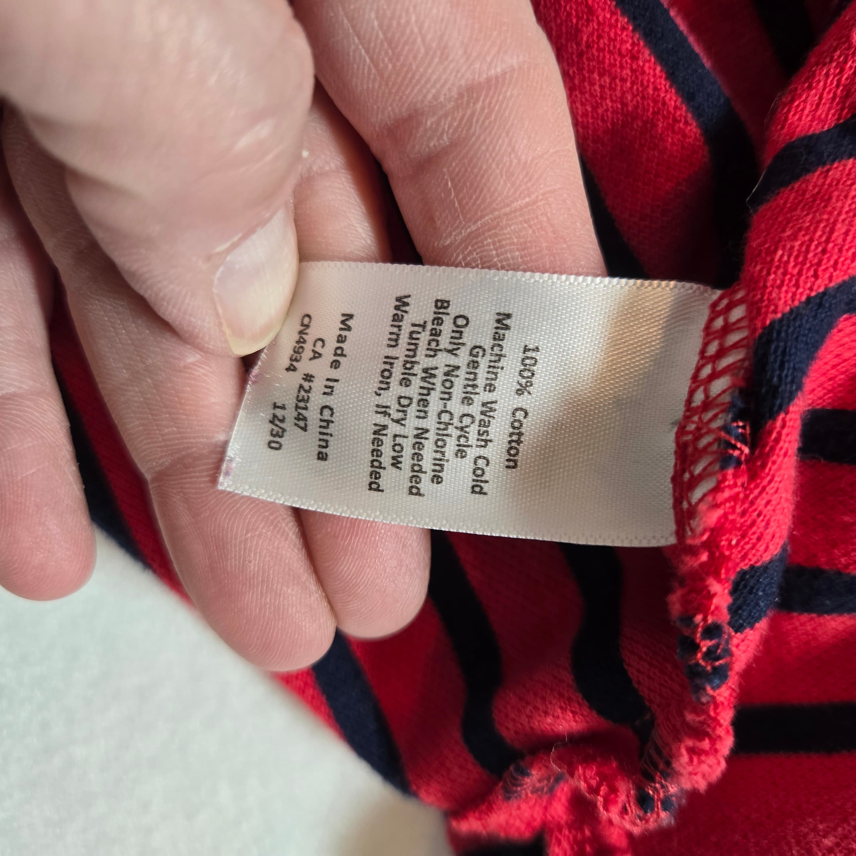 Talbots Striped Lace-Up Dress Size S - Thumbnail 2