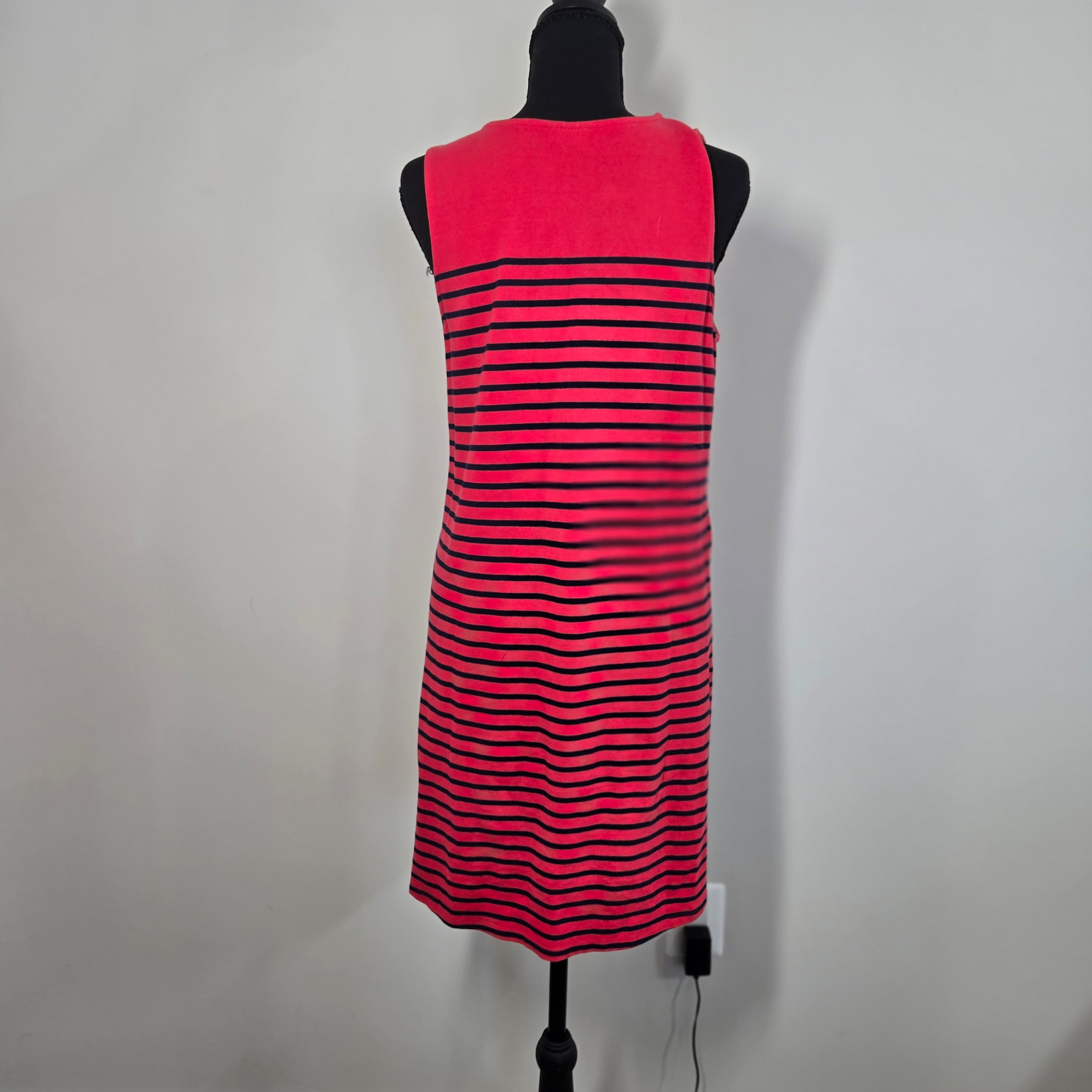 Talbots Striped Lace-Up Dress Size S - Thumbnail 5