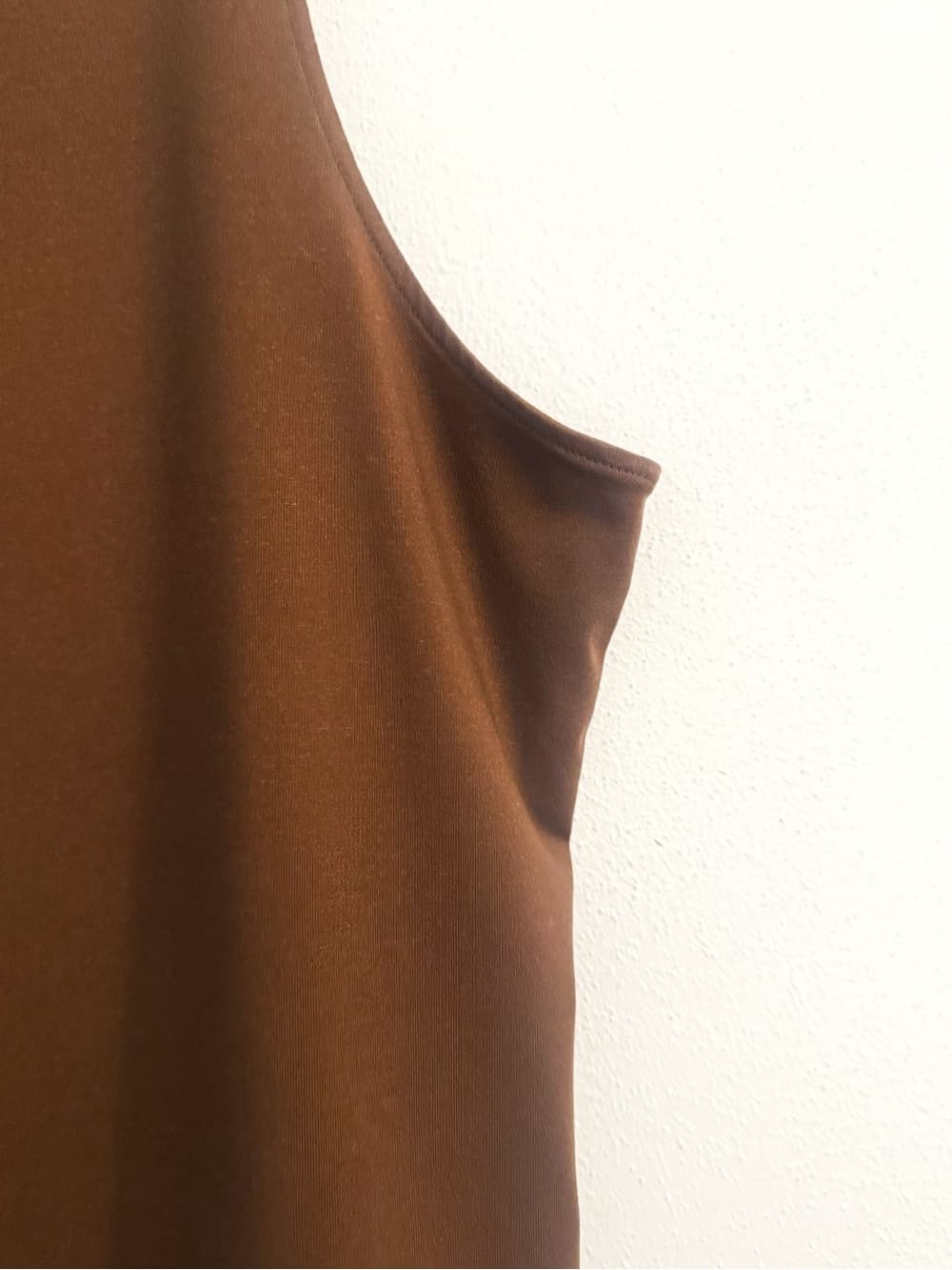 Time and Tru Brown Sleeveless Bodysuit 22/XXL Plus Size Stretch Snap - Thumbnail 3