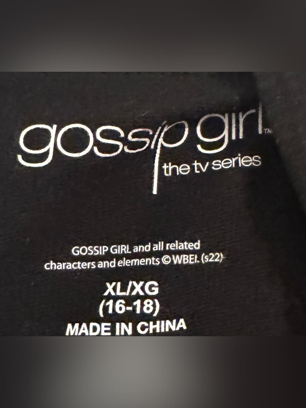 Gossip Girl Black White Colorblock Graphic Tee XL Oversized - Thumbnail 4