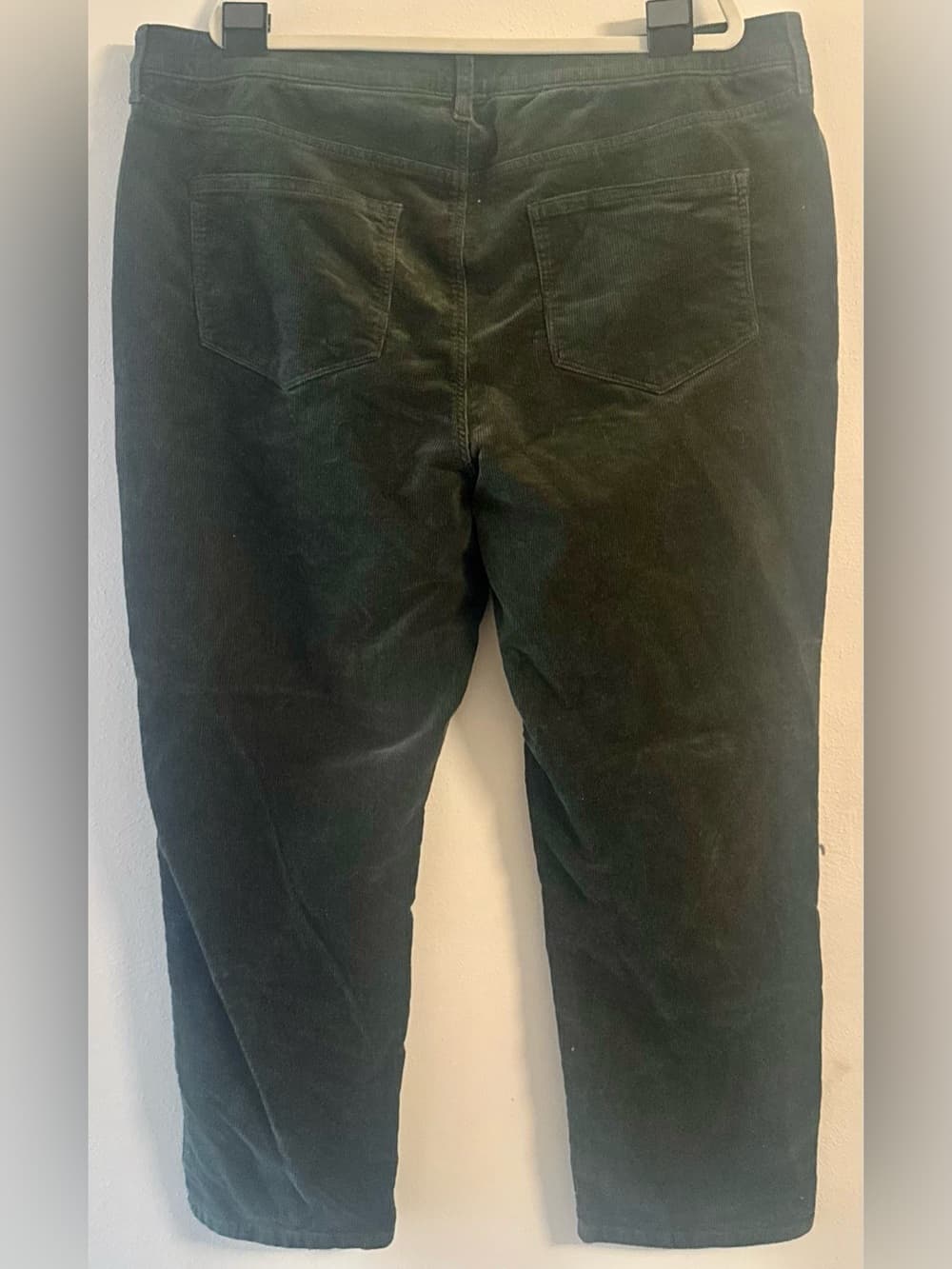 Sonoma Women's Olive Green Stretch Straight Leg Ankle Pants Plus Size 22W - Thumbnail 2