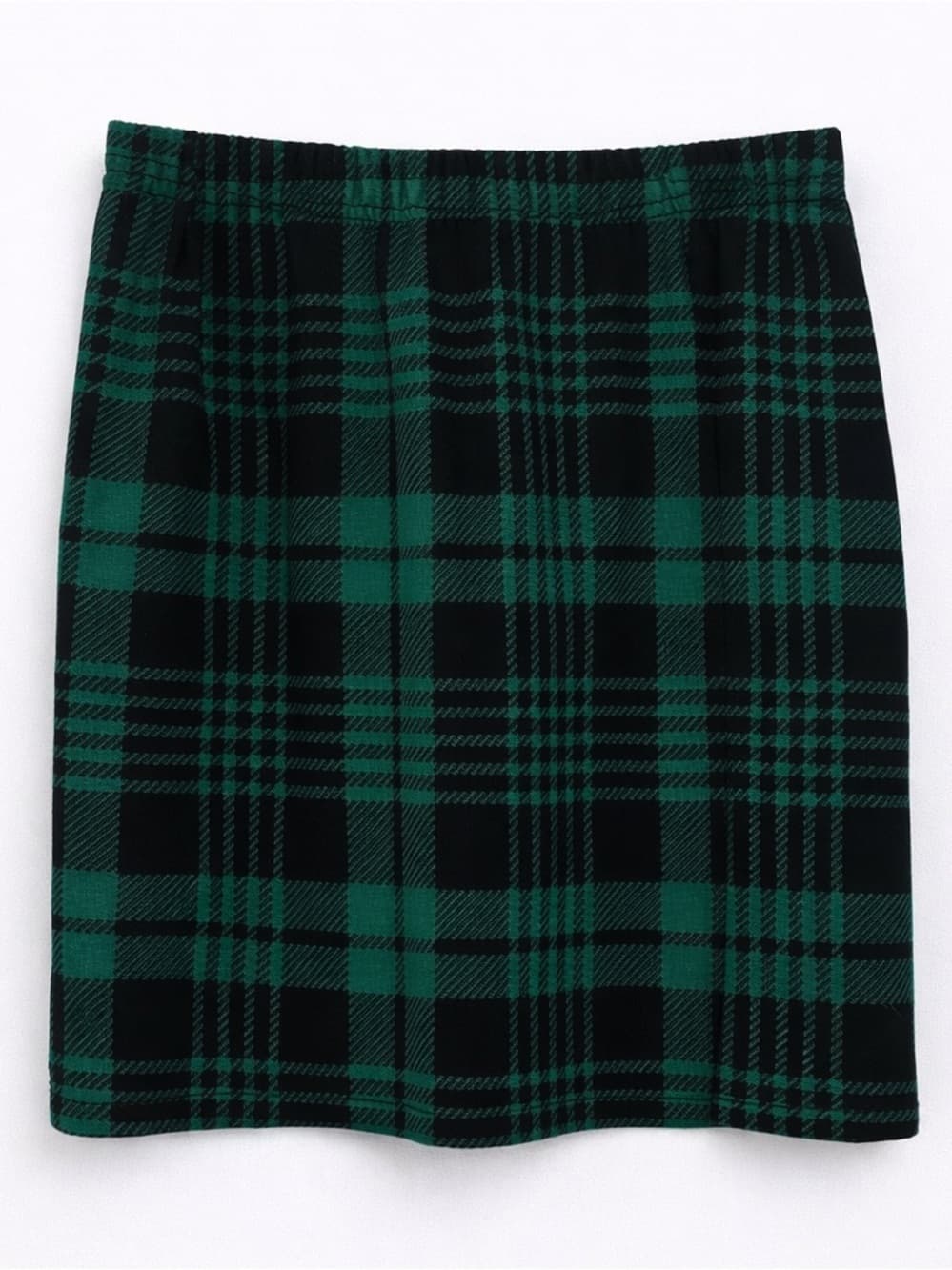 SHEIN Women's Green Black Tartan Plaid Mini Skirt Preppy Schoolgirl Size Medium - Thumbnail 4