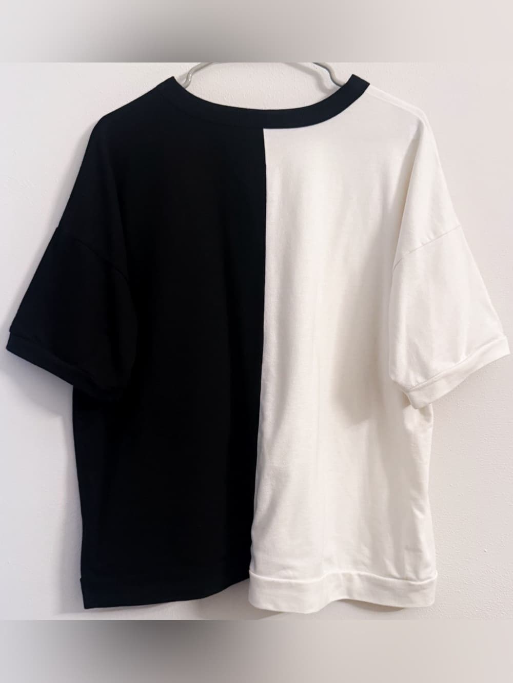Gossip Girl Black White Colorblock Graphic Tee XL Oversized - Thumbnail 2