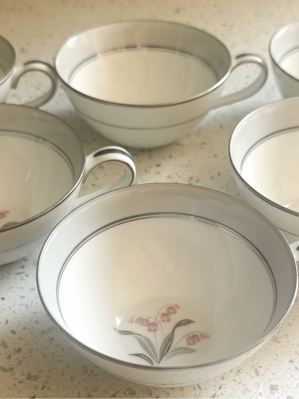 Noritake Japan Floral China Tea Set 17 Piece 5 Place Settings Creamer Sugar - Thumbnail 6