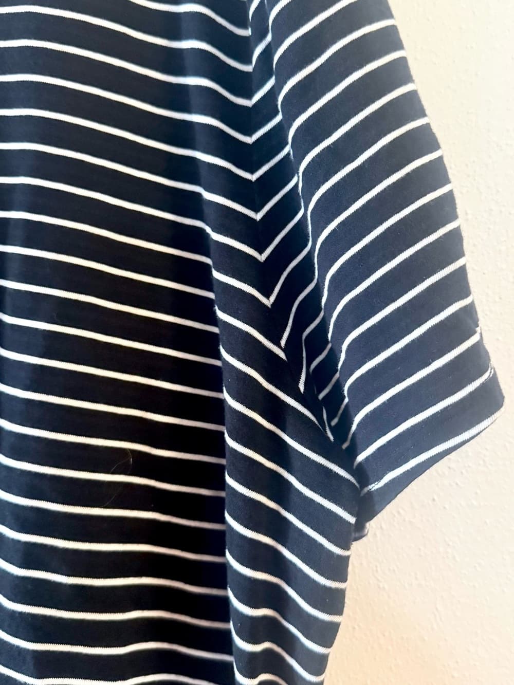 Old Navy Everywear Black White Striped Short Sleeve Tee XXL Cotton Casual - Thumbnail 3