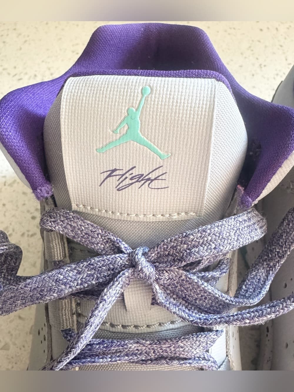 Nike Air Jordan Flight Origin 2 Sneakers White Purple Green Women's Size 5.5 - Thumbnail 6