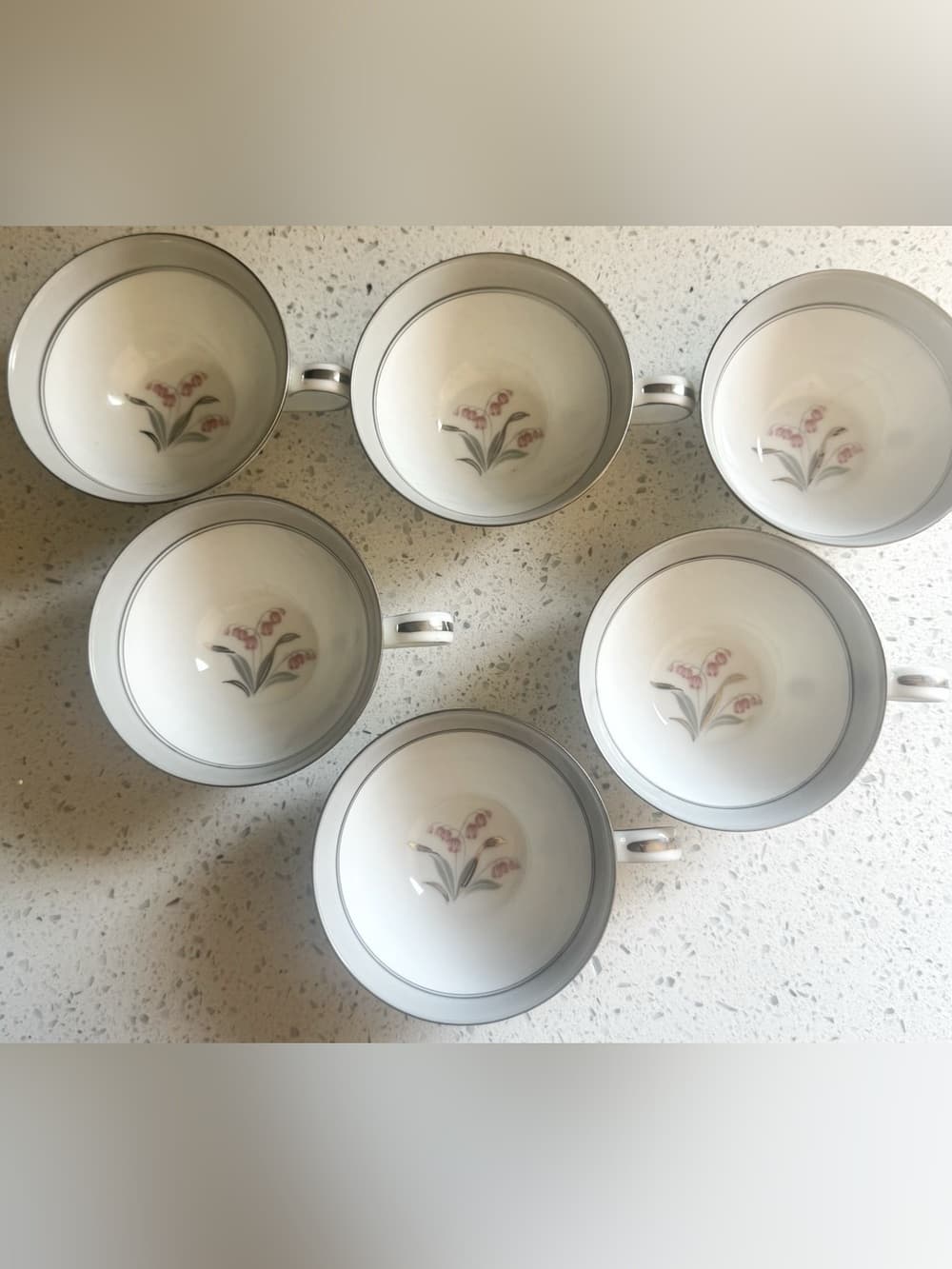 Noritake Japan Floral China Tea Set 17 Piece 5 Place Settings Creamer Sugar - Thumbnail 10