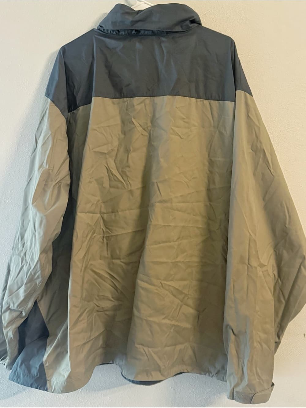 Columbia Men's Tan Gray Windbreaker Jacket Lightweight Full Zip 5X Big & Tall - Thumbnail 2