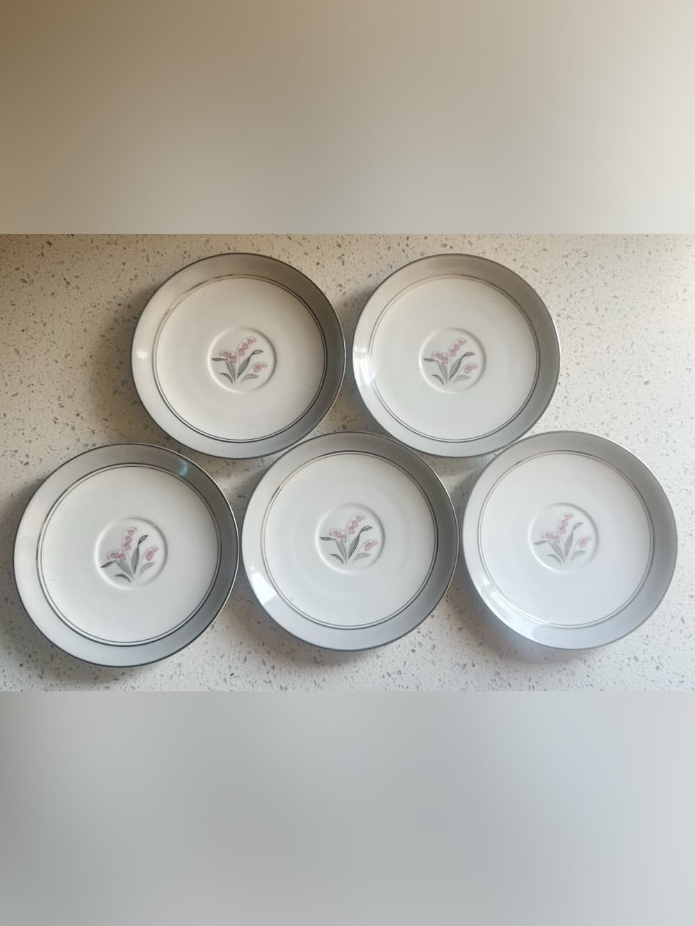 Noritake Japan Floral China Tea Set 17 Piece 5 Place Settings Creamer Sugar - Thumbnail 12