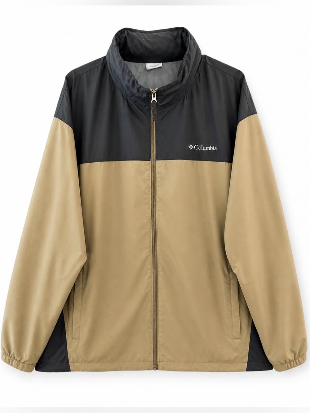 Columbia Men's Tan Gray Windbreaker Jacket Lightweight Full Zip 5X Big & Tall - Thumbnail 10
