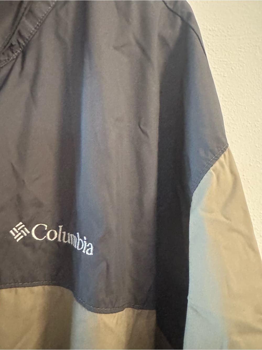 Columbia Men's Tan Gray Windbreaker Jacket Lightweight Full Zip 5X Big & Tall - Thumbnail 4