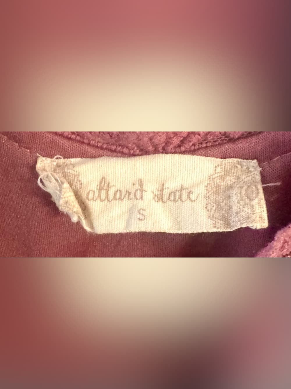 Altar'd State Women's Mauve Crochet Lace Handkerchief Hem Dress Size Small - Thumbnail 4