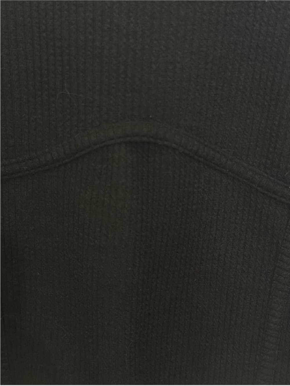 No Boundaries Women's Black Ribbed Babydoll Long Sleeve Top Plus Size XXXL - Thumbnail 3