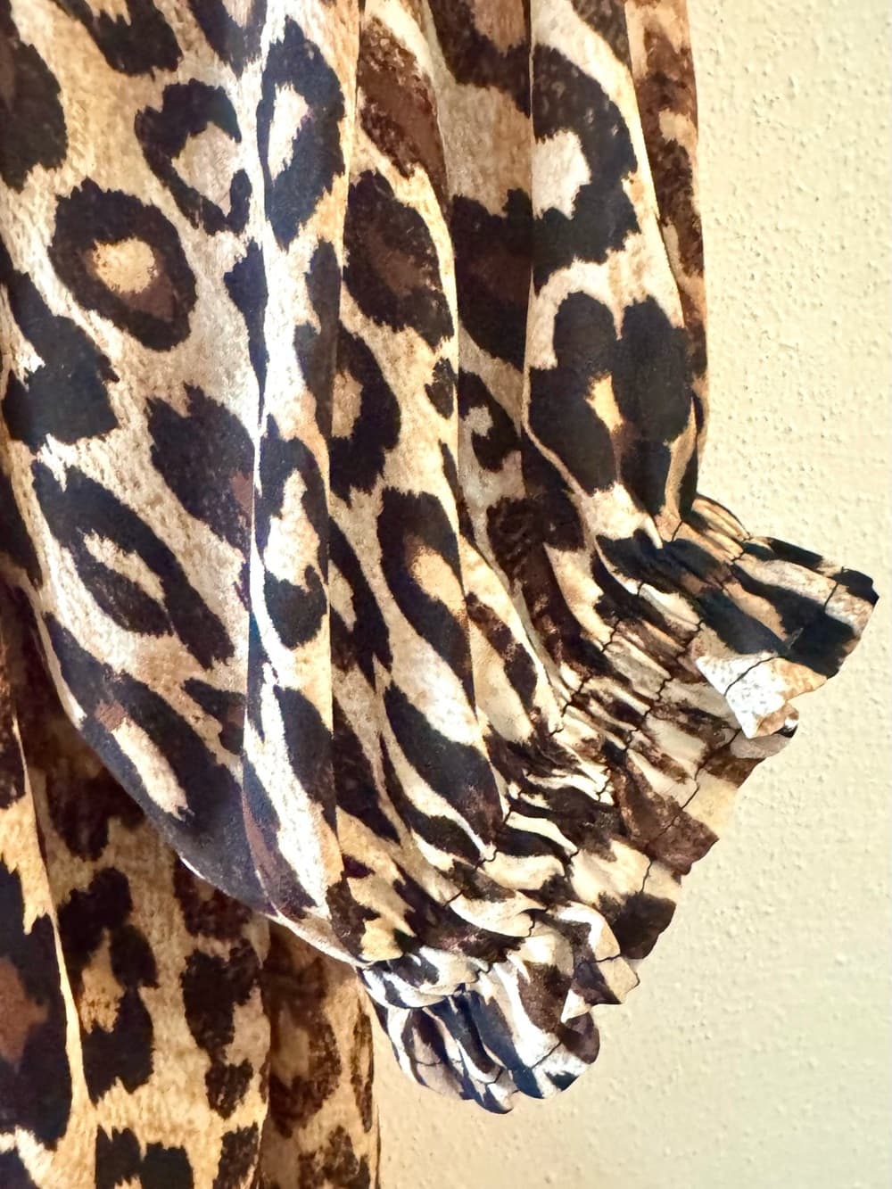 Cocomo Women's Leopard Print Tie Neck Flowy Blouse Plus Size 2X - Thumbnail 4