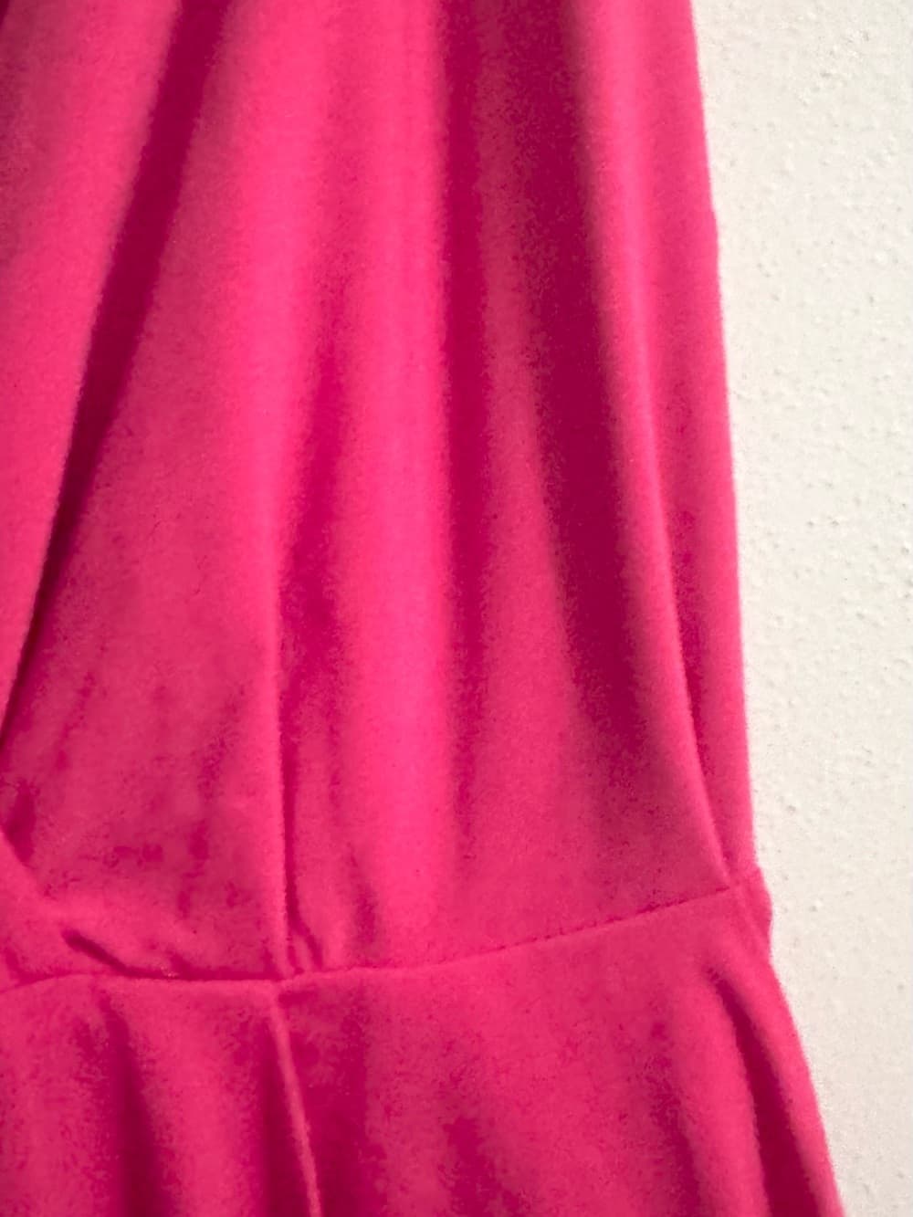 City Chic Fuchsia Pink Faux Wrap V-Neck Dress XL 22 Plus Size Flowy - Thumbnail 4
