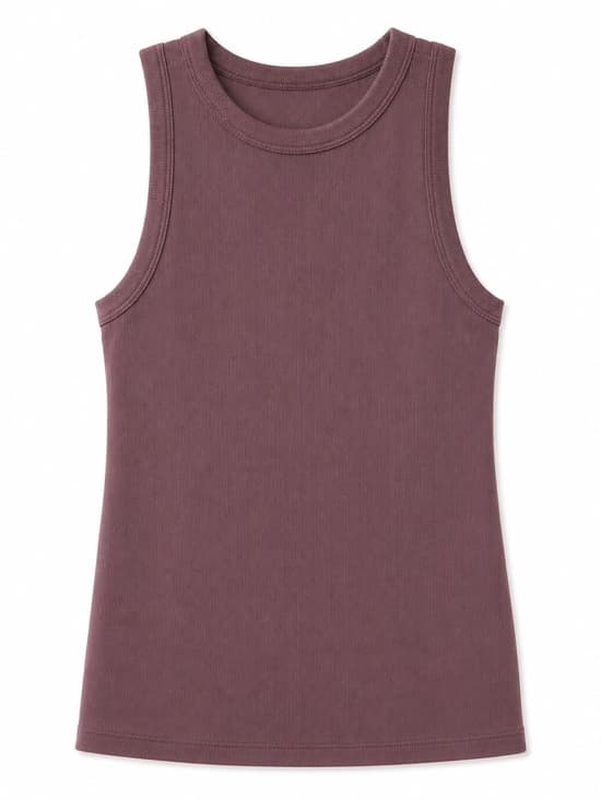 A New Day Dusty Mauve Ribbed Sleeveless Tank XXL Plus Size - Thumbnail 8