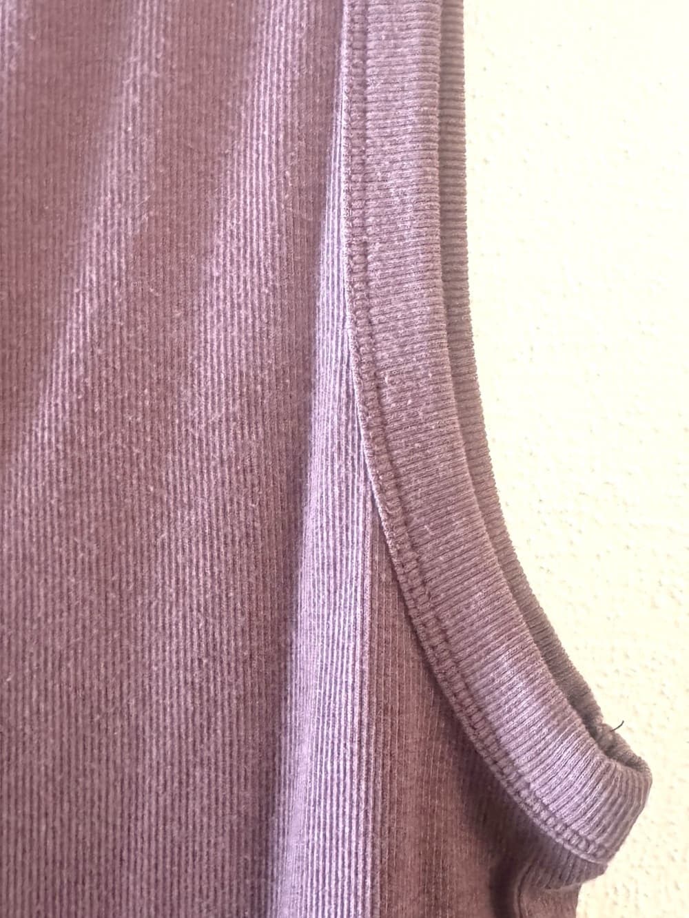 A New Day Dusty Mauve Ribbed Sleeveless Tank XXL Plus Size - Thumbnail 3
