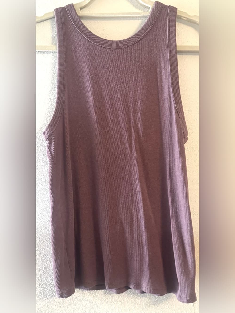 A New Day Dusty Mauve Ribbed Sleeveless Tank XXL Plus Size
