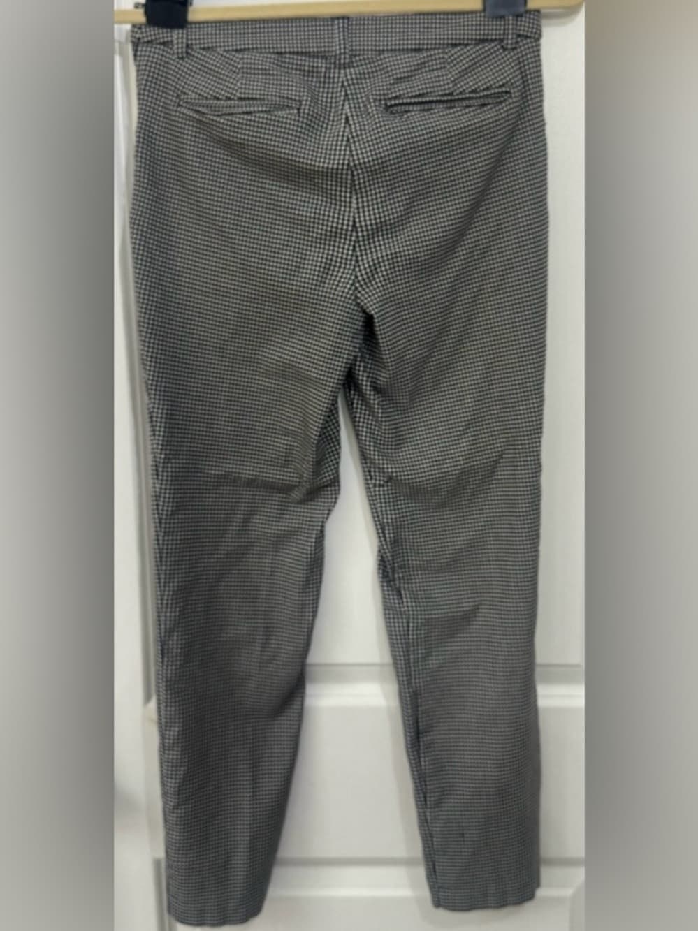 Cynthia Rowley Women's Black White Houndstooth Slim Ankle Pants Size 2 - Thumbnail 2
