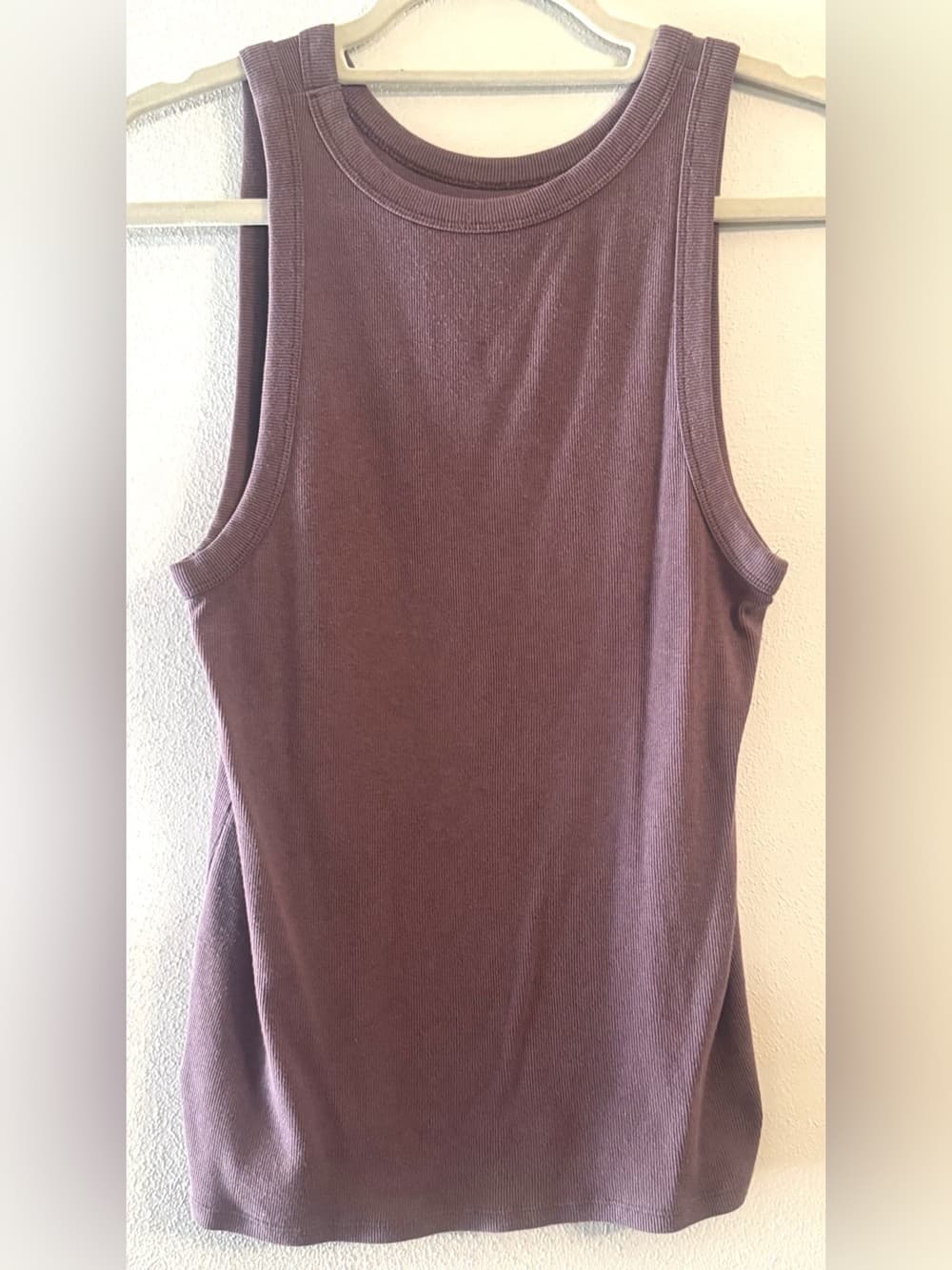 A New Day Dusty Mauve Ribbed Sleeveless Tank XXL Plus Size - Thumbnail 2