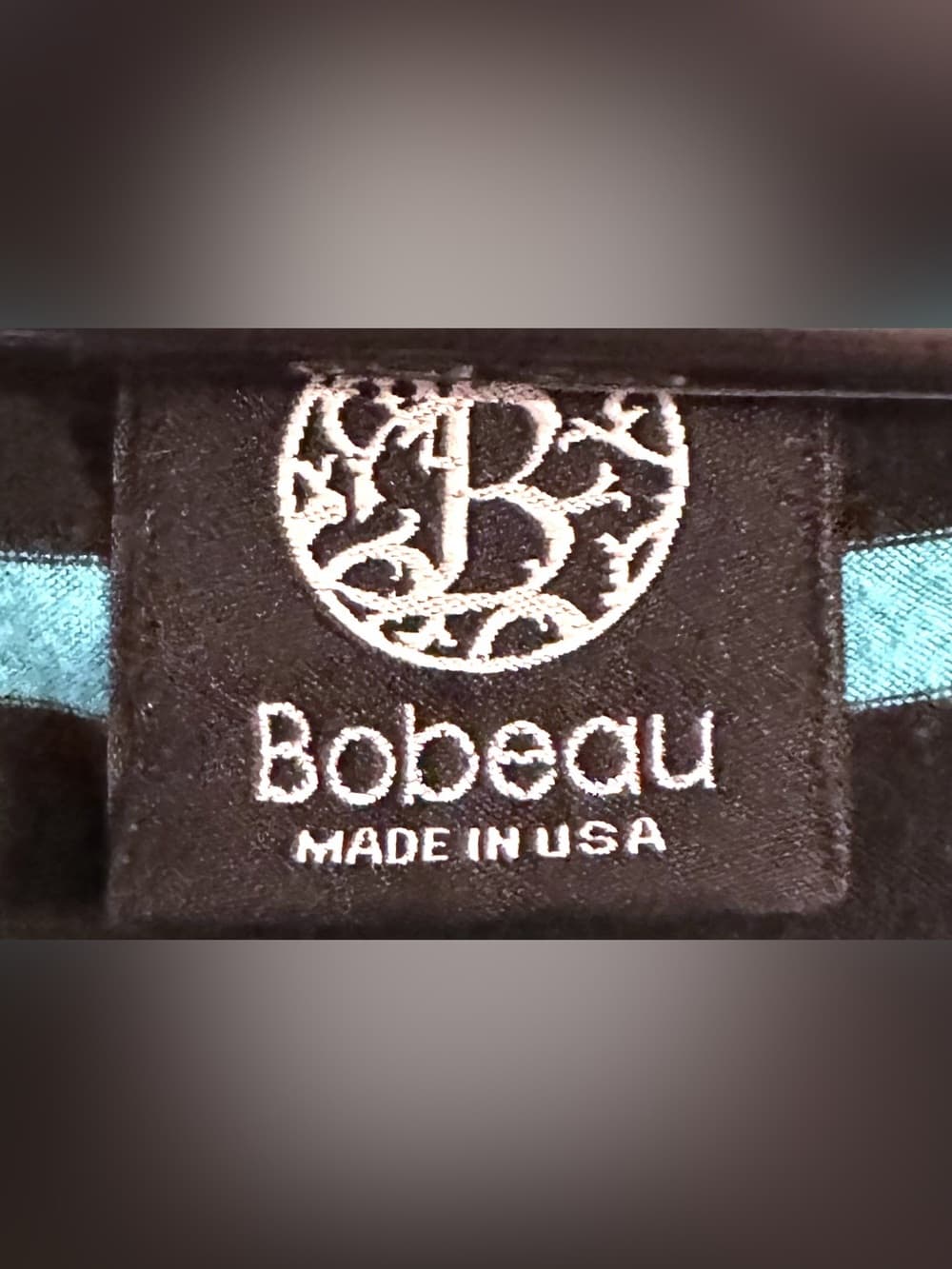 Bobeau Black Teal Striped Ruffle Front Flutter Sleeve Blouse S - Thumbnail 4