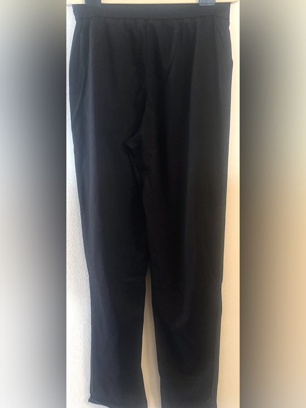 SoftyGrace Women's Black Pull On Straight Leg Relaxed Fit Pants NWT Size Medium - Thumbnail 2