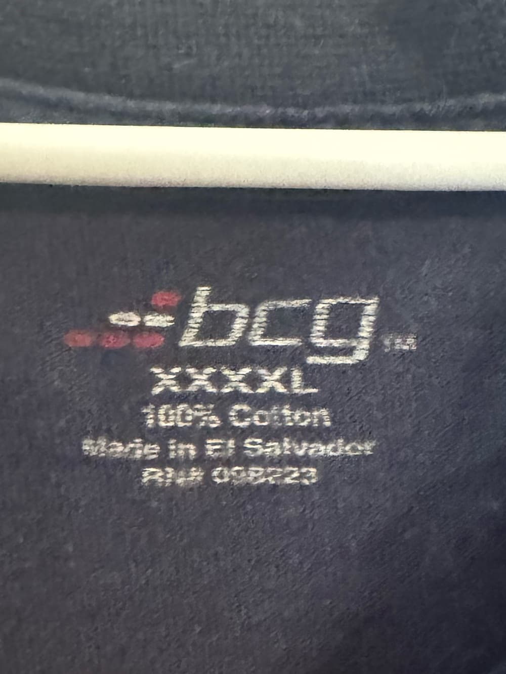 BCG Men's Blue Cotton Short Sleeve Tee Size 4XL Big & Tall - Thumbnail 4