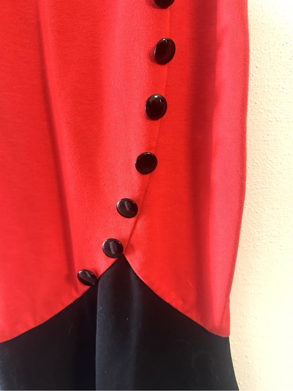 Nice-Forever Women's Red Black Trim Cap Sleeve Fit & Flare Midi Dress Size Large - Thumbnail 4