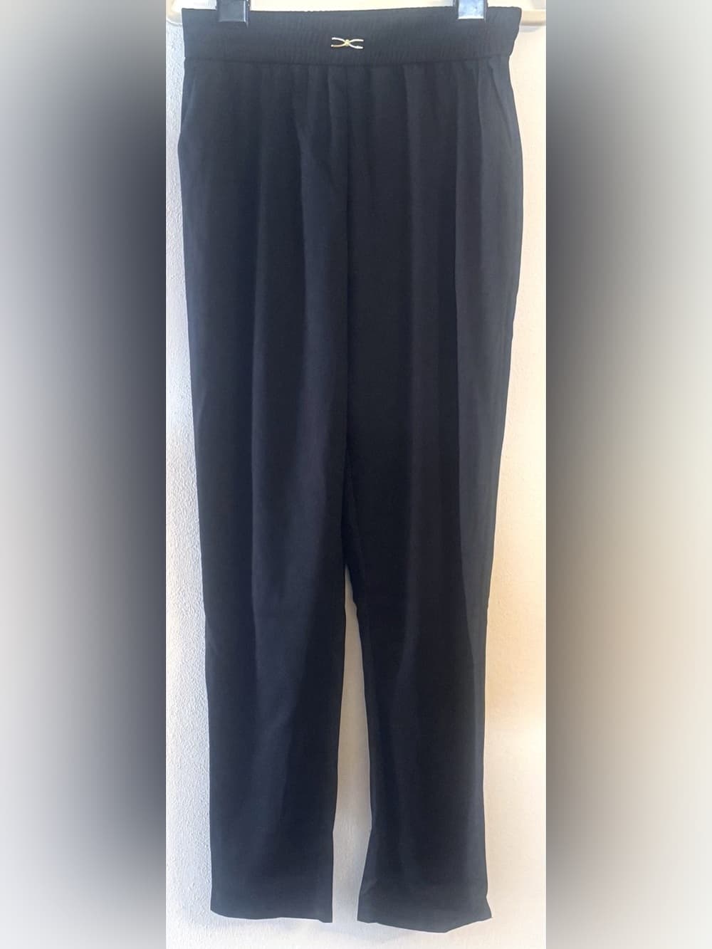 SoftyGrace Women's Black Pull On Straight Leg Relaxed Fit Pants NWT Size Medium