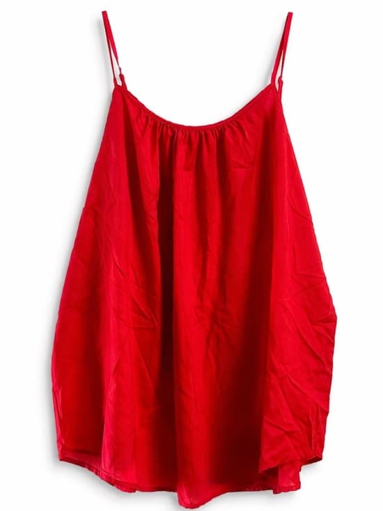 NWT Faded Glory Red Cami Tank XXL Plus Size Flowy Adjustable Strap - Thumbnail 9