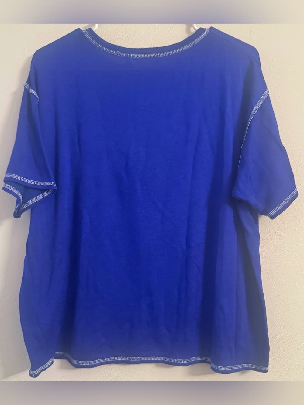 Fantastic Fawn Blue Mama Graphic Tee Approx XL Short Sleeve Stretch Top - Thumbnail 2