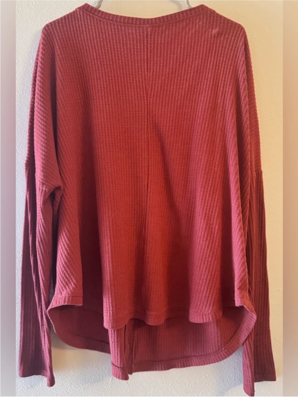 Wild Fable Wild Fable Ribbed Button Front Cardigan XXL Rust Lightweight - Thumbnail 2