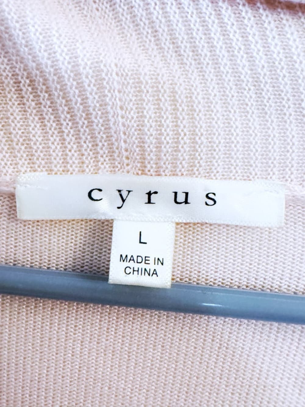 Cyrus Pink Open Front Cardigan Large Lightweight Drape Long Sleeve - Thumbnail 4