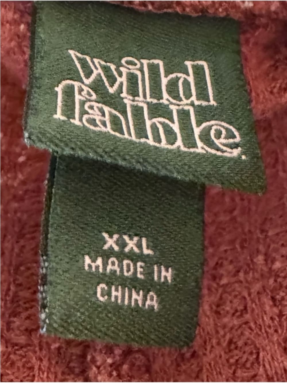 Wild Fable Wild Fable Ribbed Button Front Cardigan XXL Rust Lightweight - Thumbnail 4