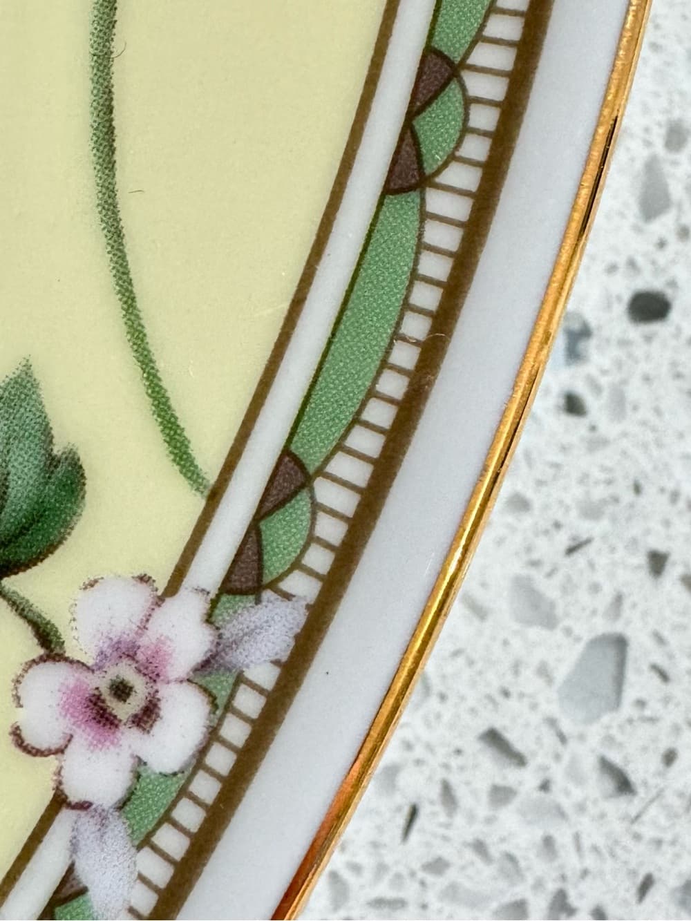 Andrea by Sadek Floral Ivy 11 Inch Decorative Ceramic Wall Plate Collectible - Thumbnail 4