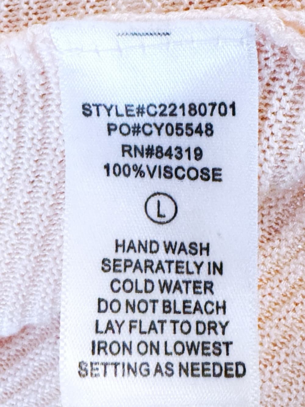 Cyrus Pink Open Front Cardigan Large Lightweight Drape Long Sleeve - Thumbnail 5