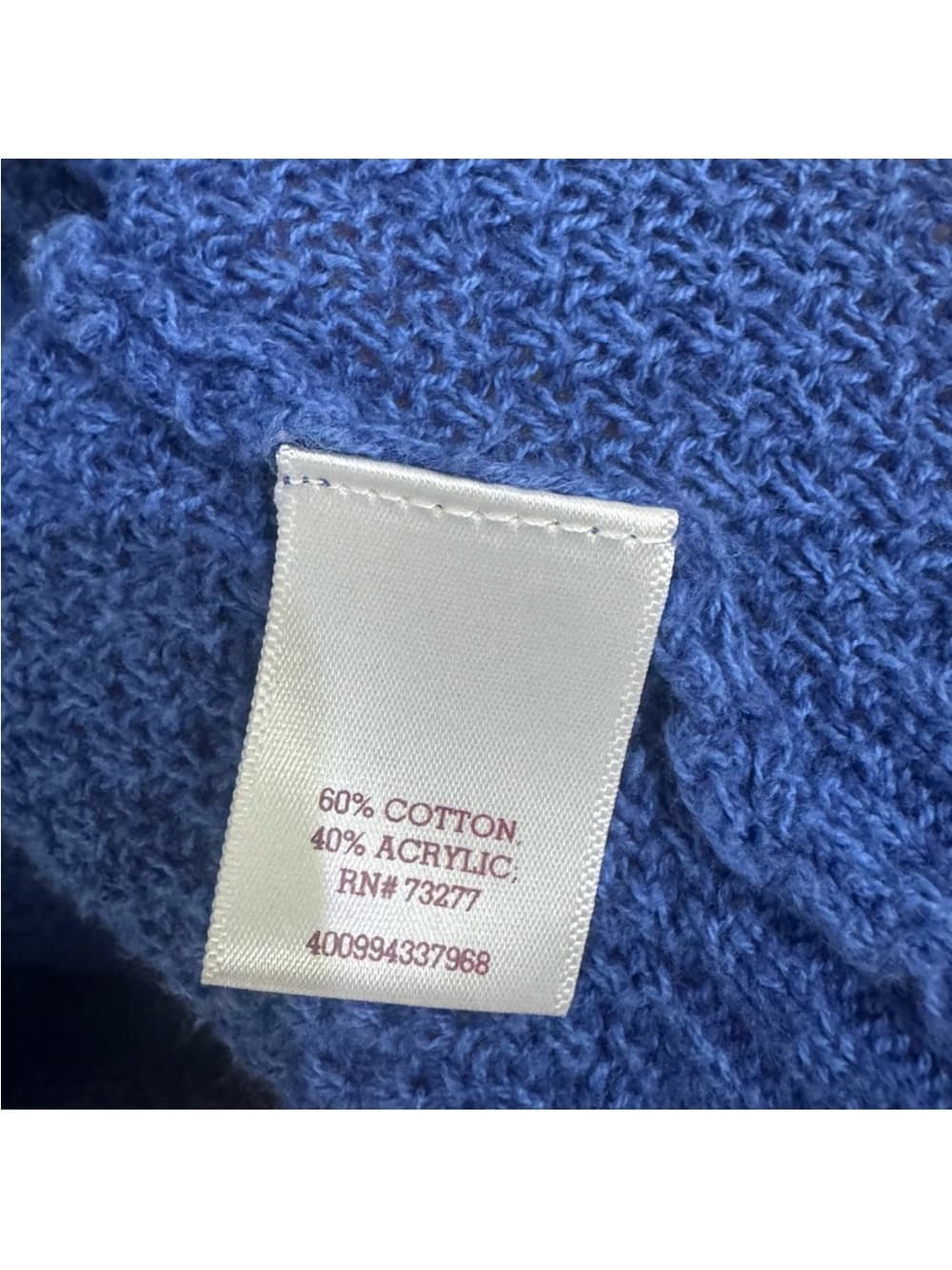 SO Blue Textured Knit Open Front Long Cardigan S - Thumbnail 4